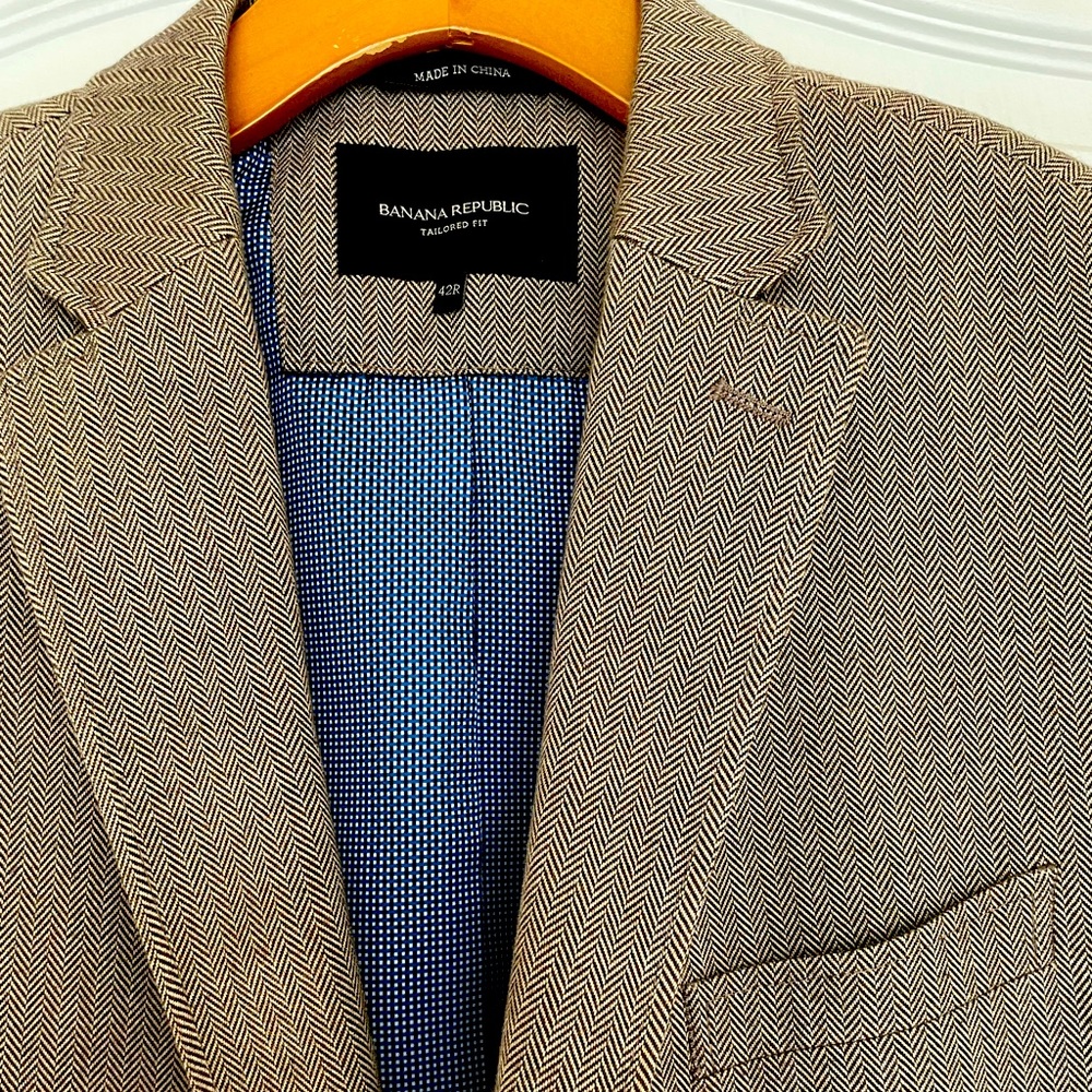 Herringbone blazer jacket
